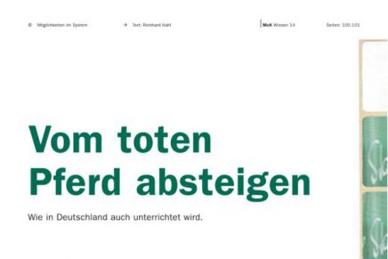 McK Wissen Vom toten Pferd absteigen