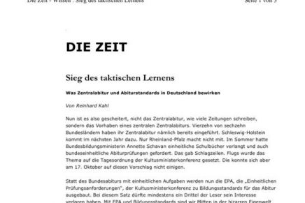ZEIT online Taktisches Lernen