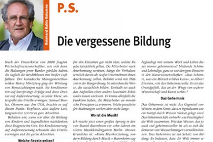 Die vergessene Bildung