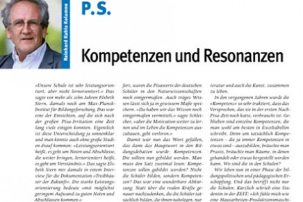 Kompetenzen und Resonanzen