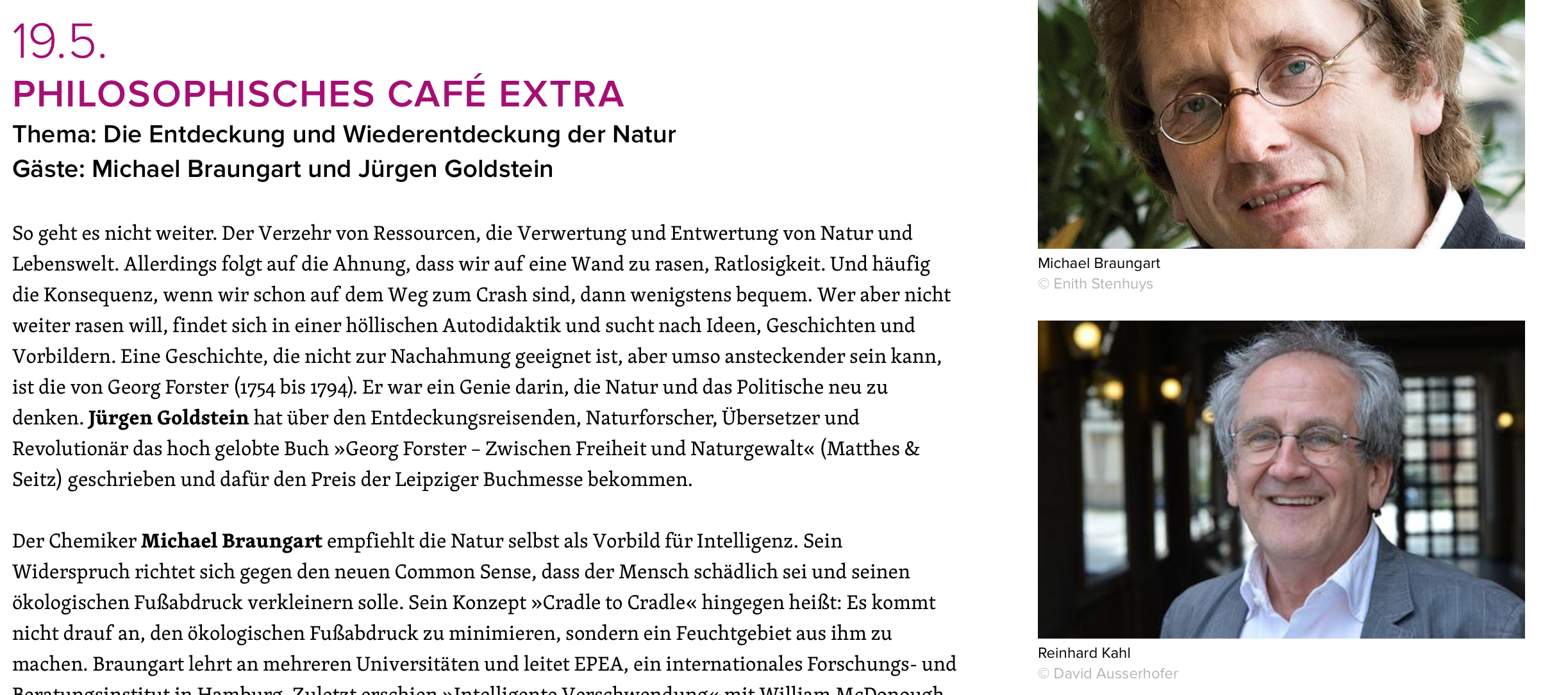 Philo Café Extra Die Wiederentdeckung der Natur