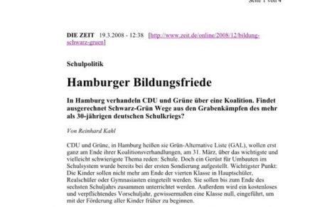 ZEIT online  Schwarz-grüne Bildung?