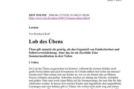 ZEIT online Lob des Übens I. Fallen