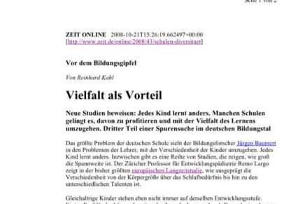 ZEIT online Vielfalt als Vorteil