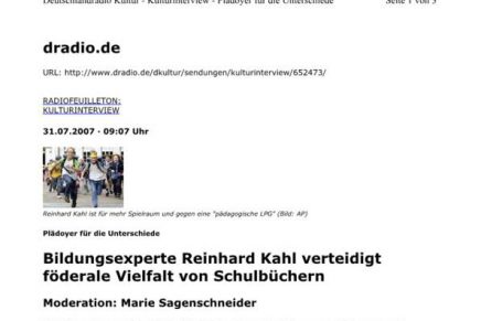 D Radio Kultur Einheit und Vielfalt