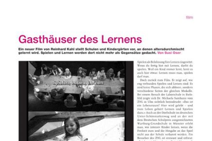 Gasthäuser des Lernens: über den Film Spielen…