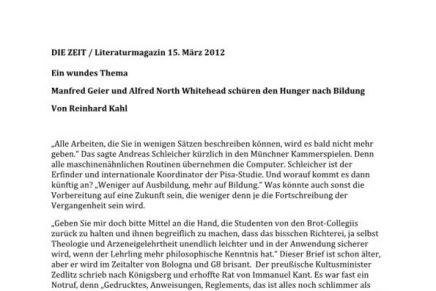 DIE ZEIT Ein wundes Thema 2 Bücher zur Bildung