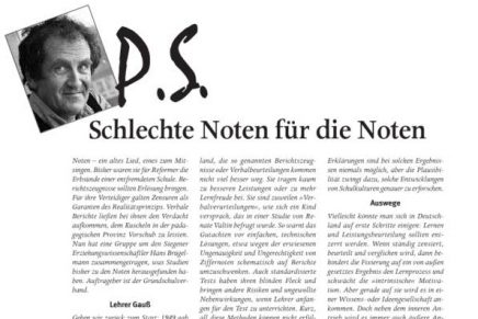PS 7  Schlechte Noten…
