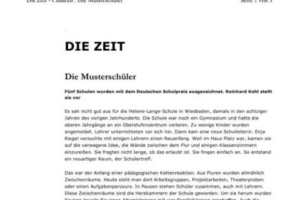 DIE ZEIT Deutscher Schulpreis