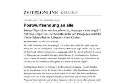 DIE ZEIT Jesper Juul Postwurfsendung Seitenlayout