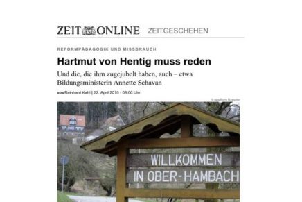 DIE ZEIT Hartmut von Hentig muss reden