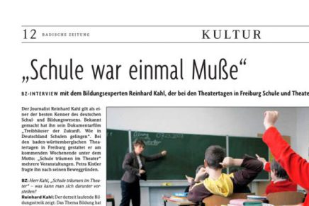 Schule war einmal Muße – Badische Zeitung