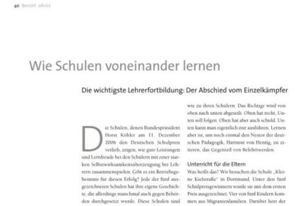 Wie Schulen voneinander lernen