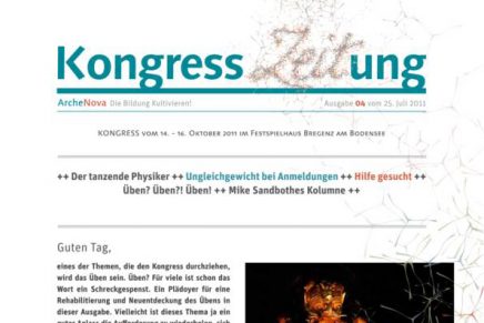 Kongresszeitung 4 Arche Nova in Bregenz