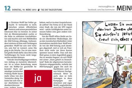 taz Sitzenbleiben…