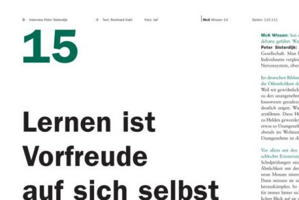 Interview mit Peter Sloterdijk MCK Wissen 14