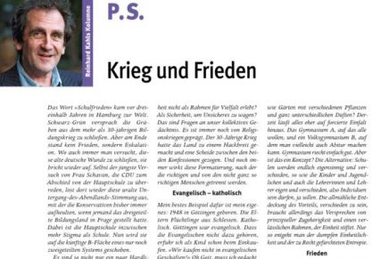 PS 9 Krieg und Frieden