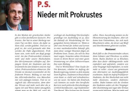 PS Nieder mit Prokrustes