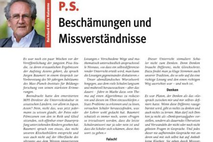 PS 1 Beschämungen und Missverständnisse
